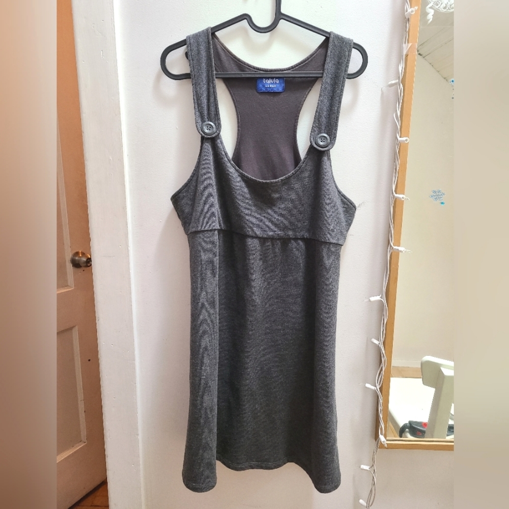 Aritzia Talula sweatshirt material pinafore. Size L.